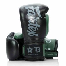 Boxerské rukavice Fairtex FXB BG V2 - čierna/zelená