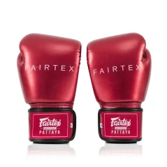 Rękawice bokserskie Fairtex BGV22 Metallic – czerwona