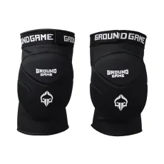 Ochraniacze na kolana BJJ / Grappling Ground Game Logo – czarne