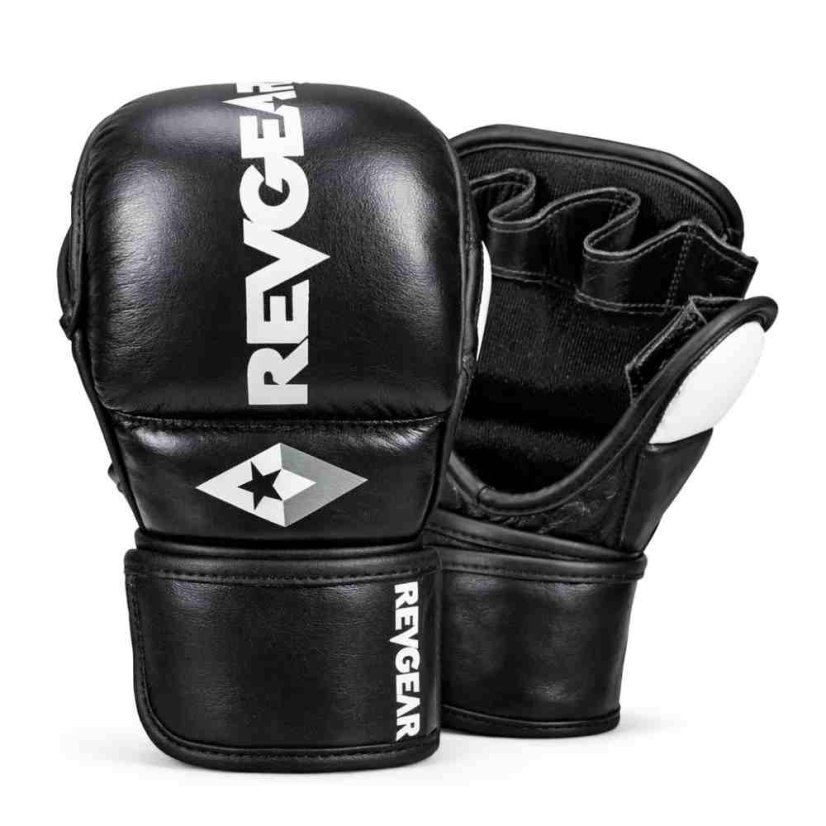 MMA training and sparring gloves REVGEAR Pro Series MS1 - black - Size: M