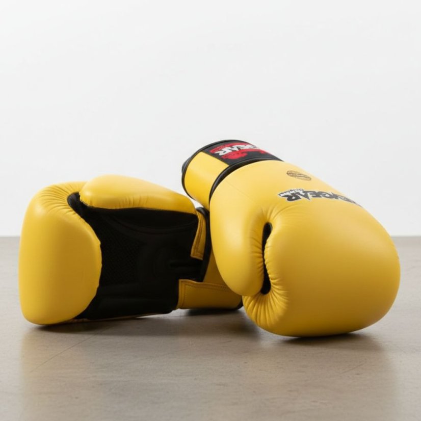 Boxerské rukavice RevGear Original Thai - žluté - Váha rukavic: 10oz