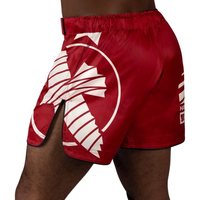 Hayabusa Icon Fight Mid Length Shorts - red