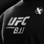 Hayabusa UFC BJJ tričko unisex – čierna