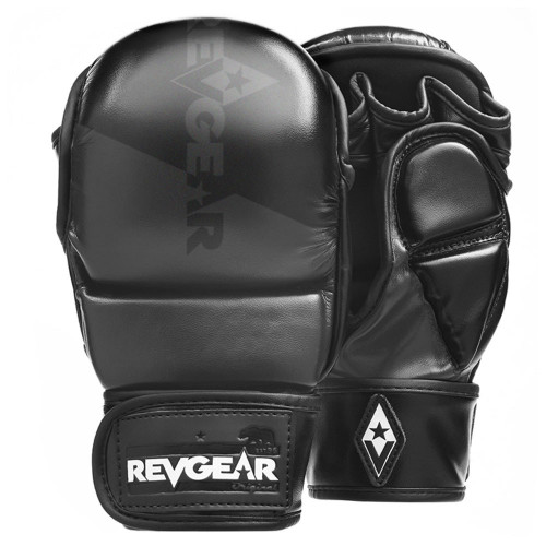 MMA sparingové rukavice REVGEAR Pinnacle P4 - černá/šedá - Velikost: L