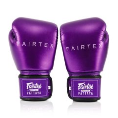 Boxerské rukavice Fairtex BGV22 Metallic – fialová