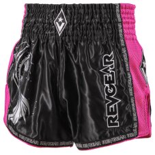 Muay Thai šortky REVGEAR Legends Koi - černá/růžová