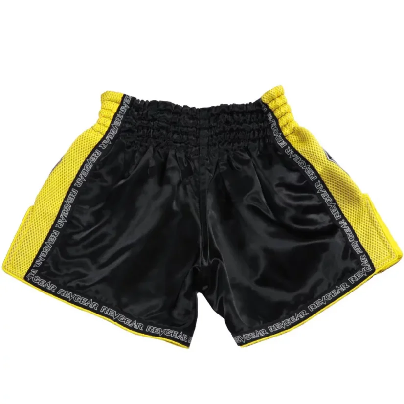 Pantaloni scurți Muay Thai pentru copii REVGEAR Ranked - galben