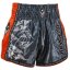 Spodenki do Muay Thai REVGEAR Legends Spirit - szary/pomarańczowy