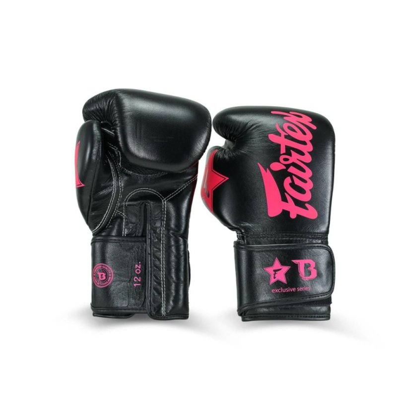 Boxing gloves Fairtex - Booster FXB BG V2 - black/pink