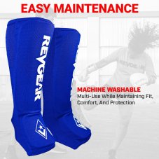 Sípcsontvédők REVGEAR Muay Thai - kék