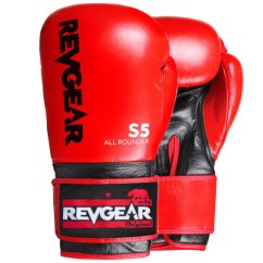 Rękawice bokserskie REVGEAR S5 All Rounder - czerwono/czarne