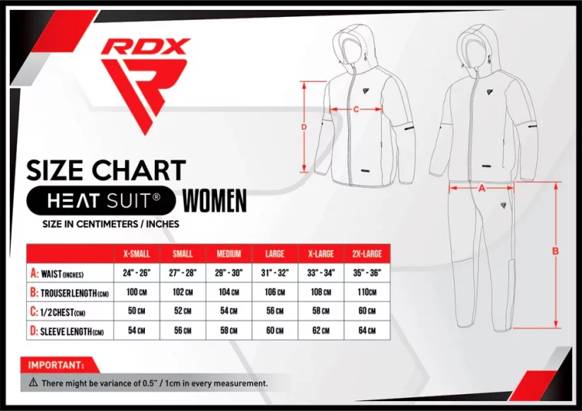 RDX H1 women's sauna suit with hood for weight loss