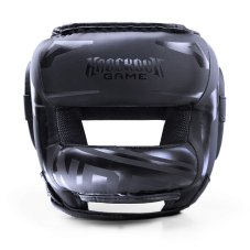 Ground Game Stripe Black Boksz fejvédő orrvédővel – fekete