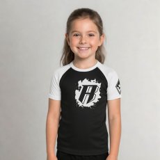 Children's Rashguard REVGEAR with short sleeves - white