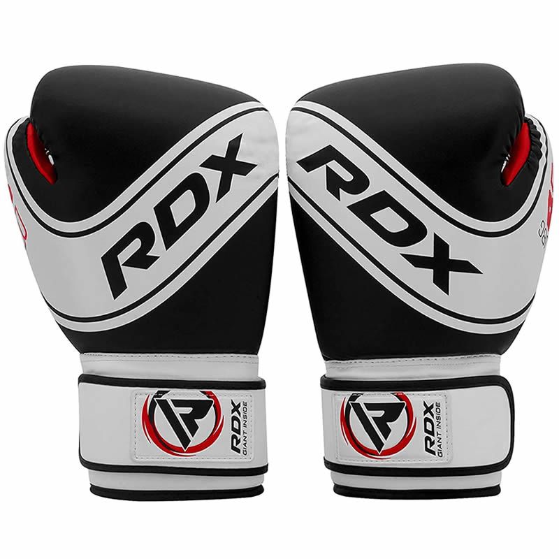 Detské boxerské rukavice RDX JBG 4B - Čierna/biela