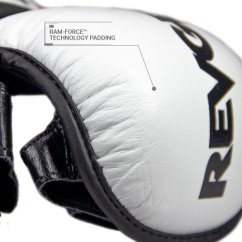 MMA tréninkové a sparingové rukavice REVGEAR Pro Series MS1 - bílá