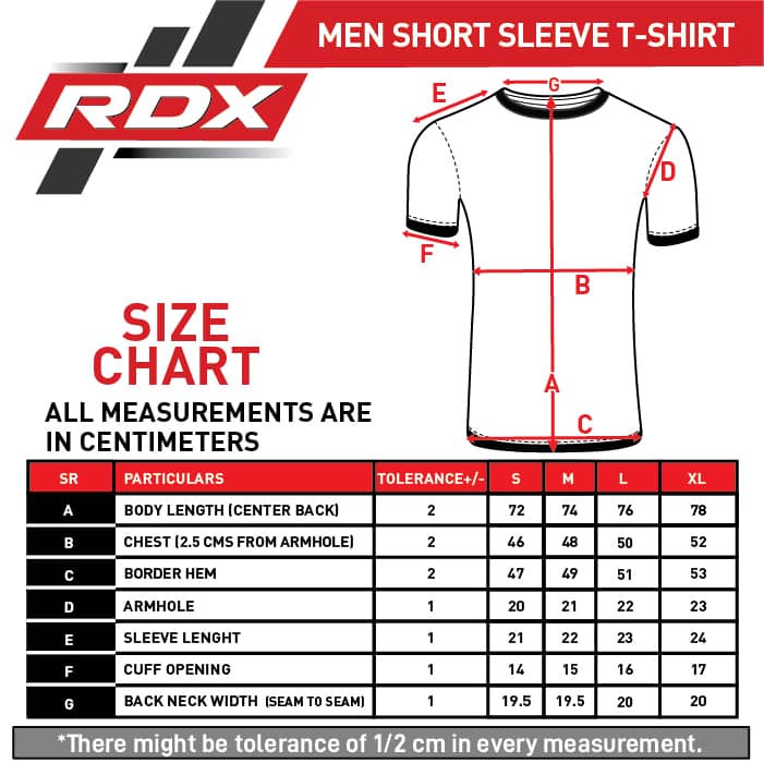 RDX T2 športové tričko s krátkym rukávom