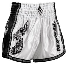 Muay Thai šortky REVGEAR Legends Valhalla - bílá/černá