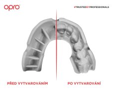 Opro Silver Senior mouthguard - transparent