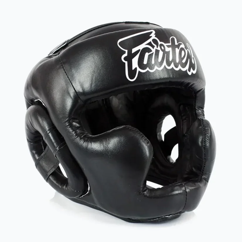 Fairtex HGK15 dziecięcy kask bokserski do Muay Thai – czarny - Wielkość: 8-10Y