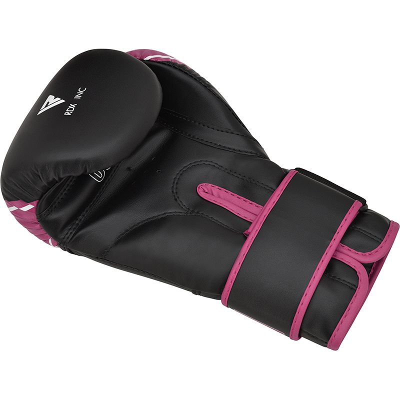 Dětské boxerské rukavice RDX JBG 4B - Černá/růžová - Váha rukavic v Oz: 4oz