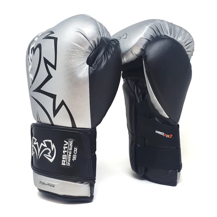 Boxerské rukavice RIVAL RS11V Evolution - stříbrná