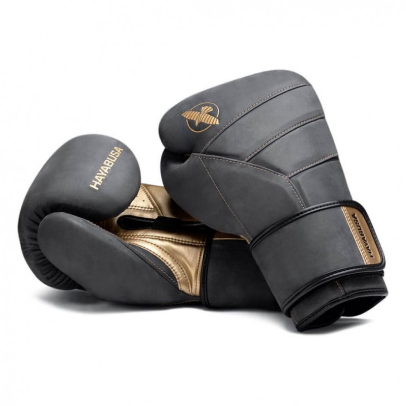 Hayabusa T3 LX Boxing Gloves - obsidian/gold