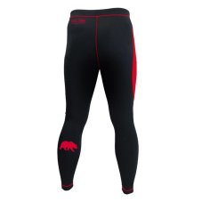 Pánske kompresné legíny REVGEAR Grizzly – čierne/červené