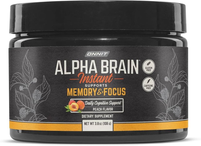 ONNIT Alpha Brain Memory & Focus - Brzoskwinia