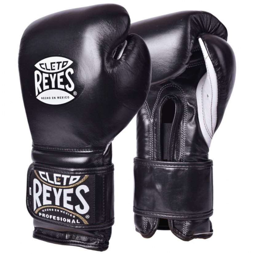 Mănuși de box Cleto Reyes Velcro Training - negre