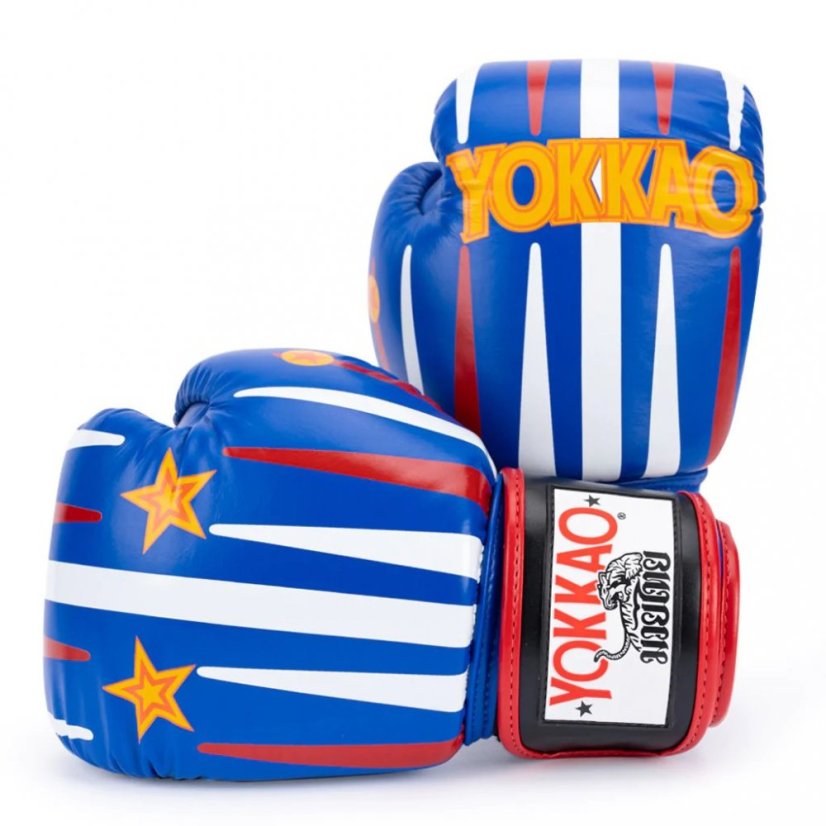 Boxerské rukavice YOKKAO Red Gammon - modrá