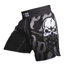 Spodenki MMA PRiDEorDiE Reckless Black and White