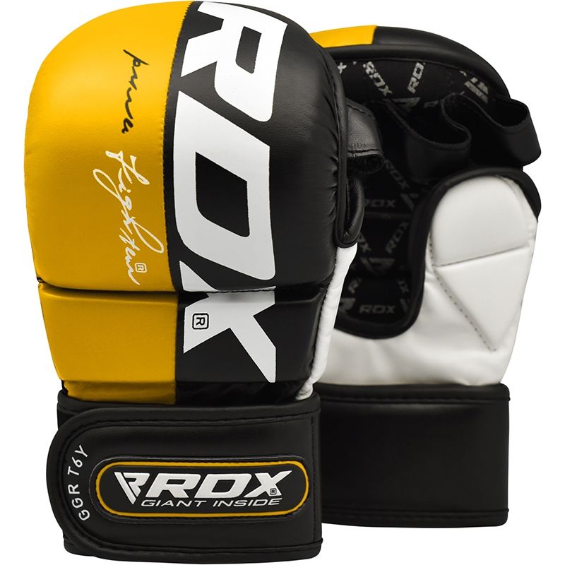 MMA kesztyű RDX T6 - sárga - Méret: S, Színek: Sárga