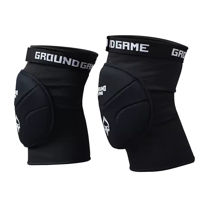 Chrániče kolen BJJ / Grappling Ground Game Logo – černá