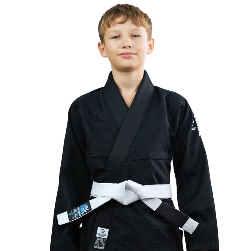 Ground Game Spartan Kids BJJ Gi – Black