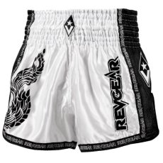 Muay Thai Pantaloni scurți REVGEAR Legends Valhalla - alb/negru