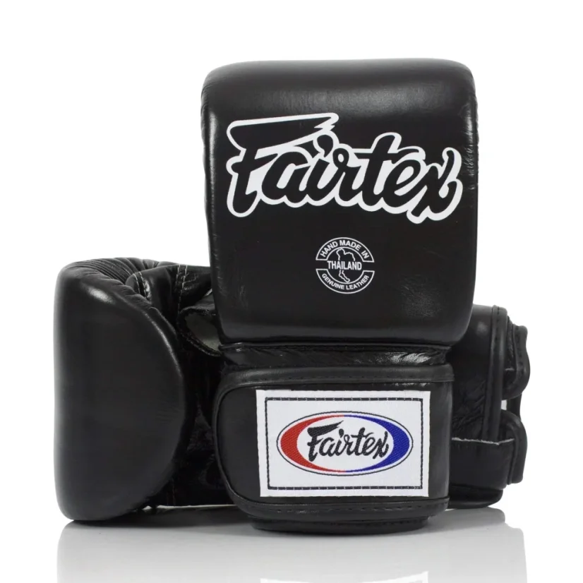 Fairtex TGO3 rękawice treningowe do worka Muay Thai – czarne - Wielkość: XL