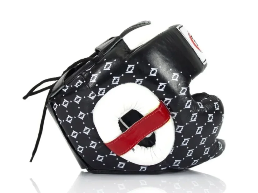 Fairtex HG10  Super Sparring Kask bokserski – czarny/biały - Wielkość: L