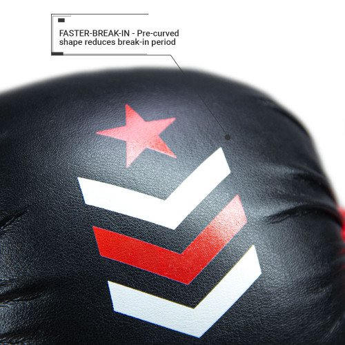 MMA kesztyű REVGEAR Premier Deluxe - fekete/piros - Méret: L