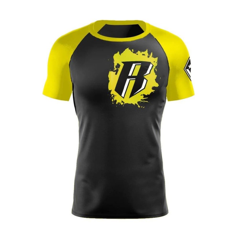 Rashguard pentru copii REVGEAR cu maneci scurte - Galben - Mărime: Youth S