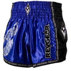 Muay Thai rövidnadrág REVGEAR Legends Valhalla - fekete/kék