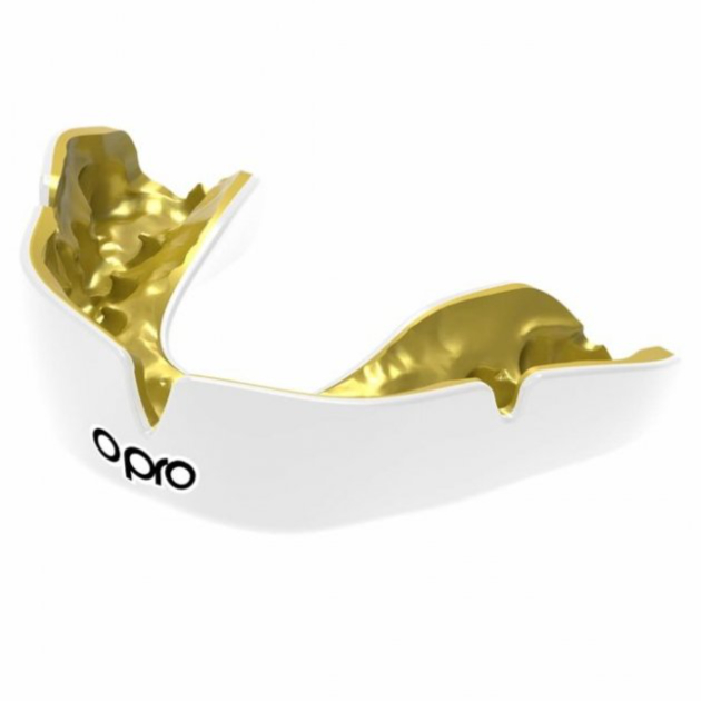 Chránič zubov Opro Instant Custom Fit Senior -  biela/zlatá