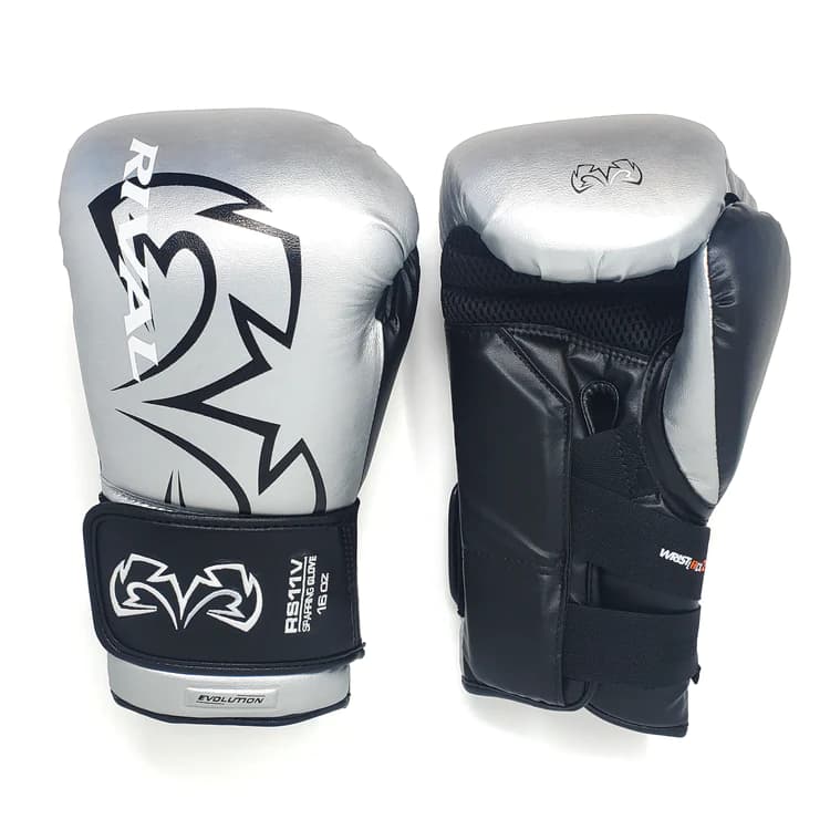 Boxing gloves RIVAL RS11V Evolution - silver - Weight of gloves: 18oz