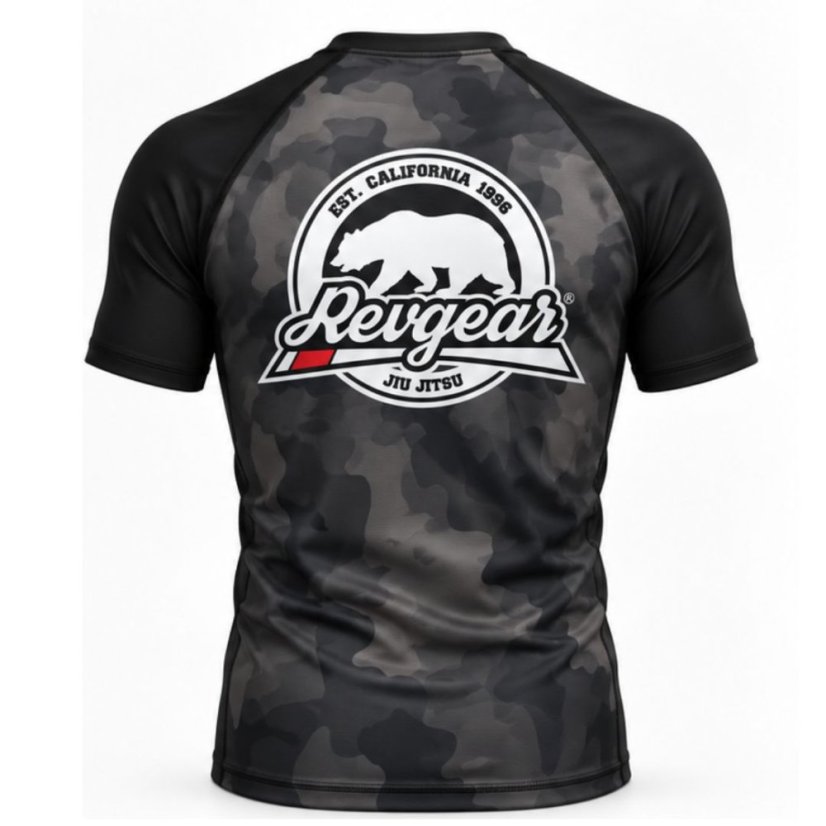 Revgear Grizzly Jiu-Jitsu Rashguard SS – Black Camo