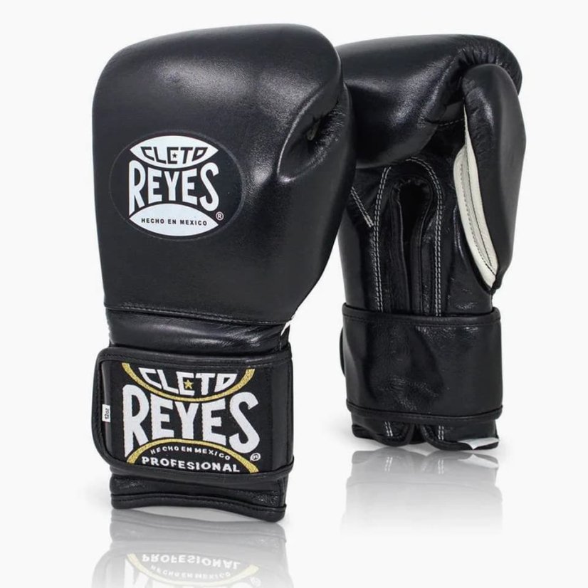 Mănuși de box Cleto Reyes Velcro Training - negre