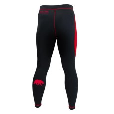 Męskie legginsy kompresyjne REVGEAR Grizzly – negru/roșu