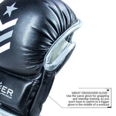 Rękawice MMA REVGEAR Premier Deluxe - czarny/szary