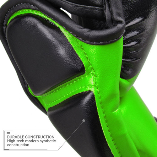 MMA sparring kesztyű REVGEAR Pinnacle P4 - fekete/lime - Méret: XL