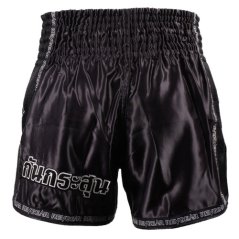 Muay Thai šortky REVGEAR Legends Demon - černá/stříbrná