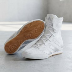 Adidas Box Hog 4 buty bokserskie – biały/srebrny